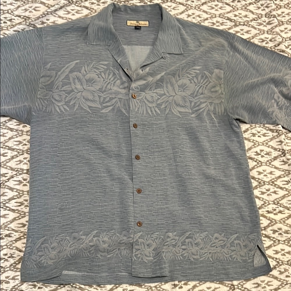 Men's Tommy Bahama Blue Floral Shirt